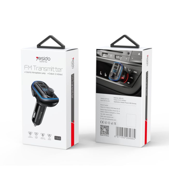 Fast Charger with Bluetooth to FM Convert
