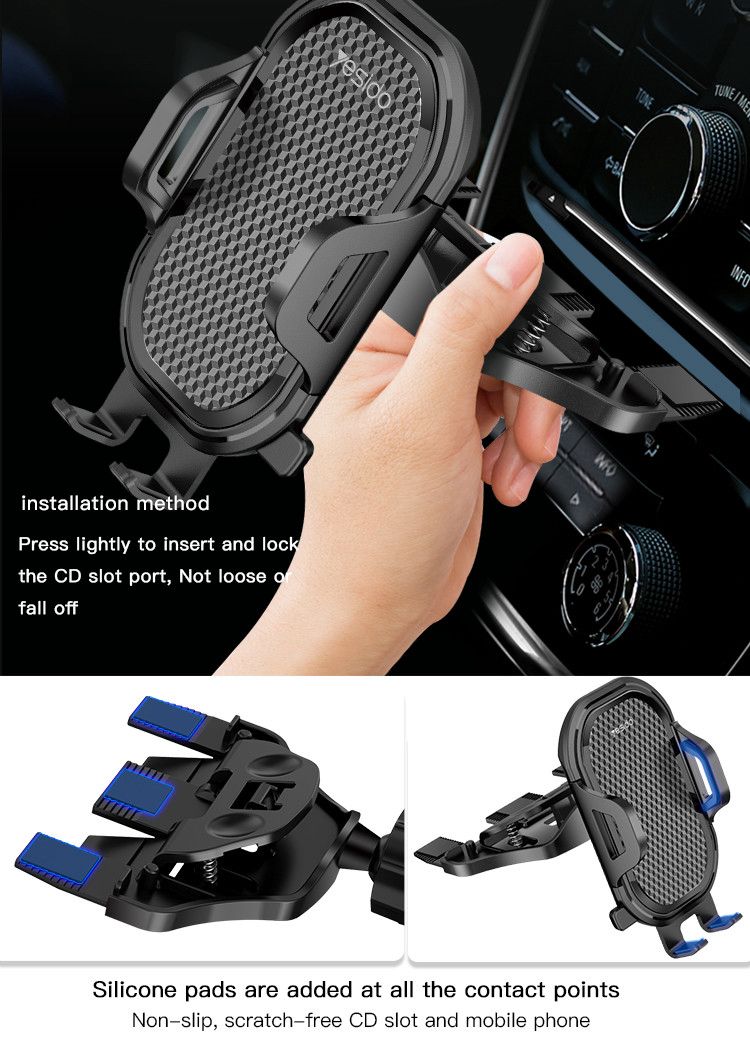 CD & Air Vent Mobile Car Holder