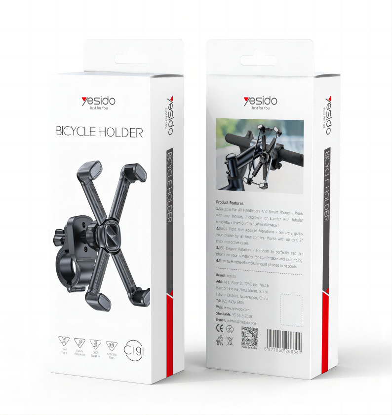 Universal Motorcycle/Bicycle Handlebar Mount