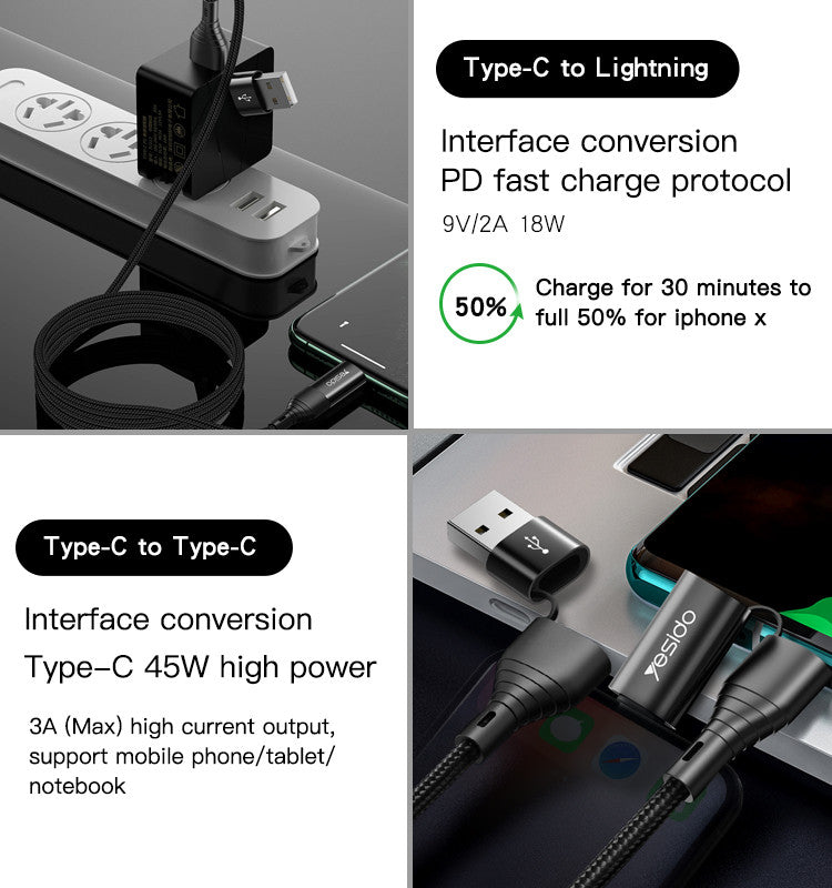 4 in 1 Multi function Data Cable