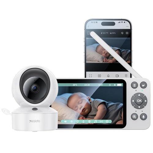 5 inch LCD Screen 2.4G WiFi Baby Monitor Care Camera