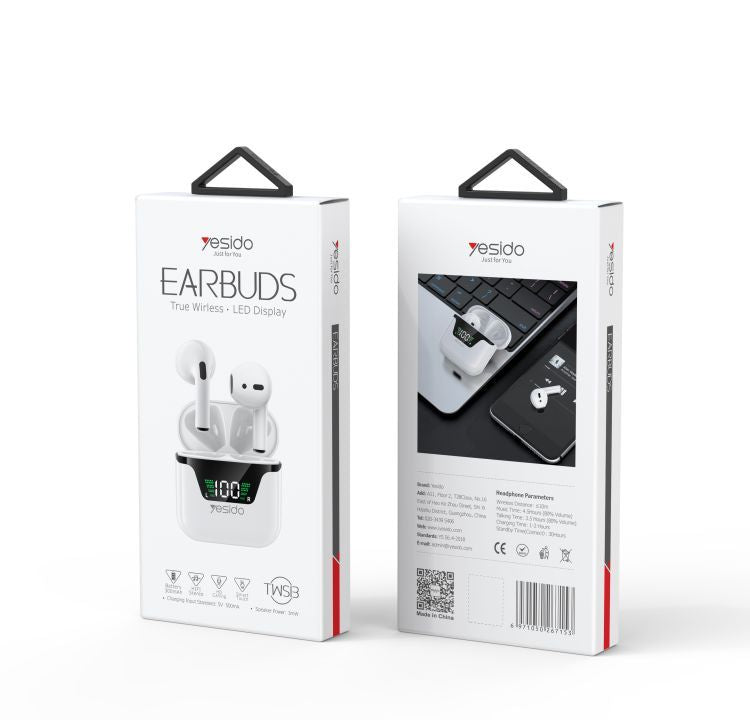Earbuds with digital display