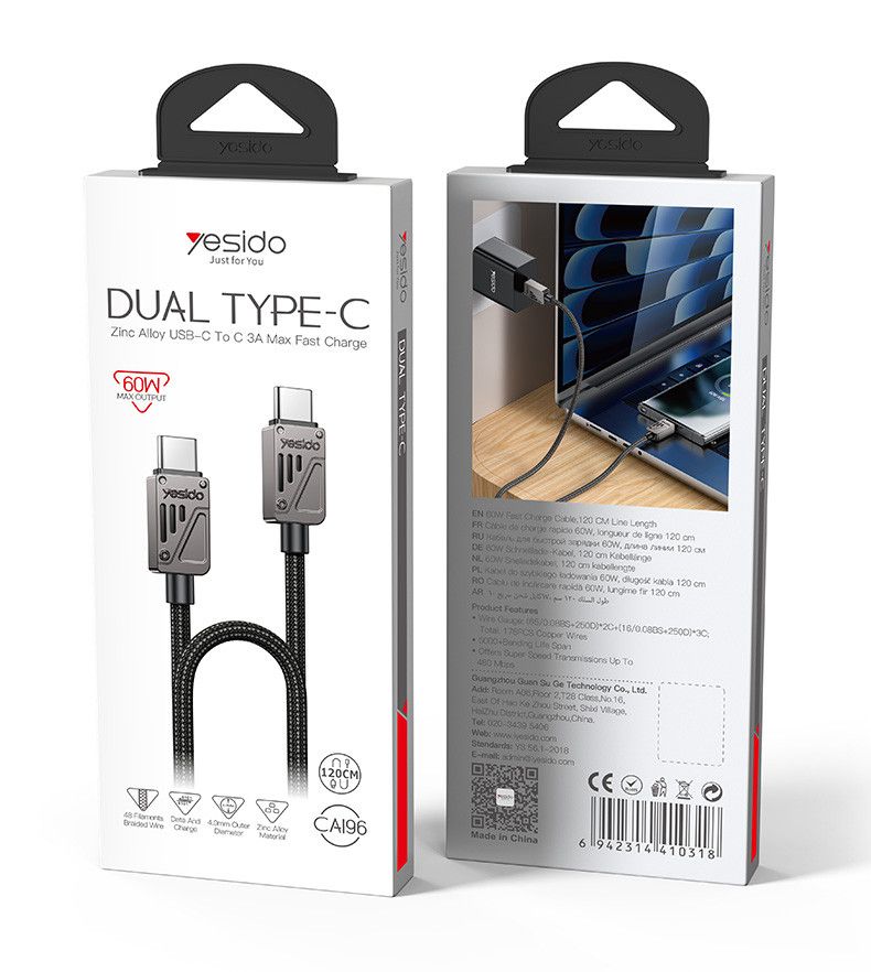 Dual Type C Usb-C to C