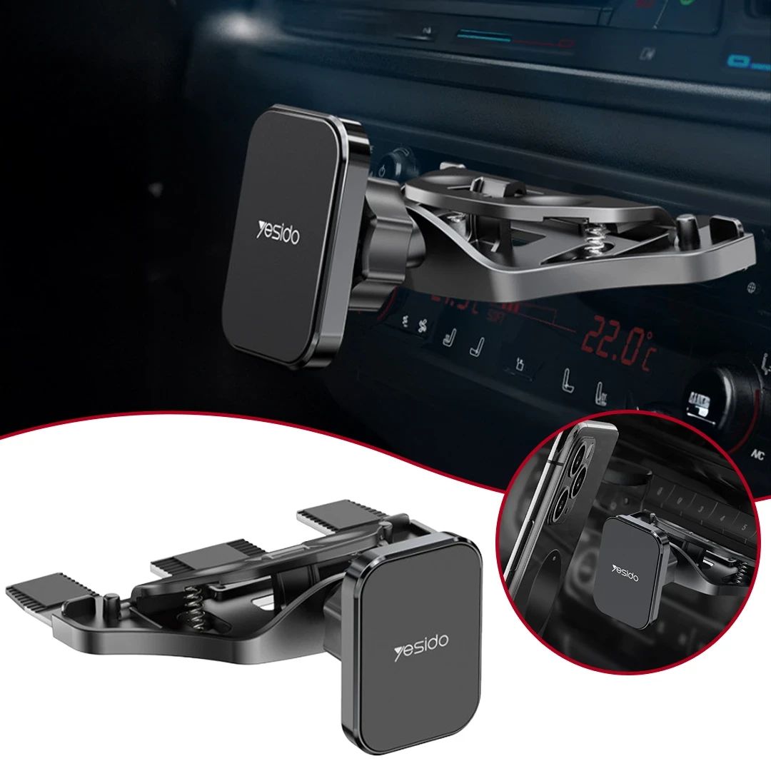 Magnetic CD Slot Phone Holder