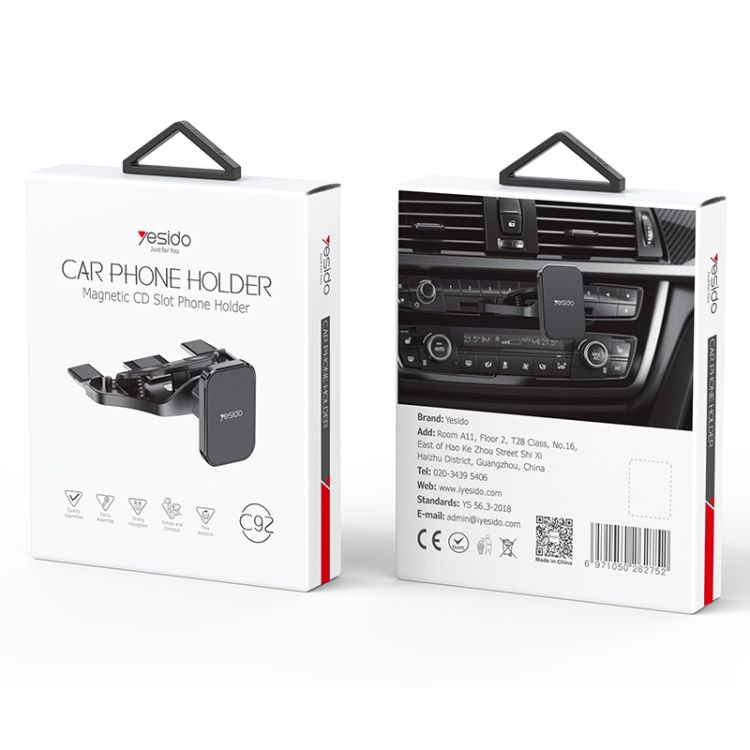 Magnetic CD Slot Phone Holder